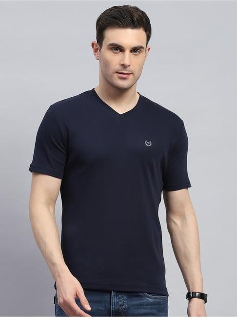 monte carlo navy cotton regular fit t-shirt