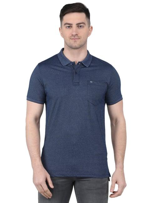 monte carlo navy regular fit polo t-shirt