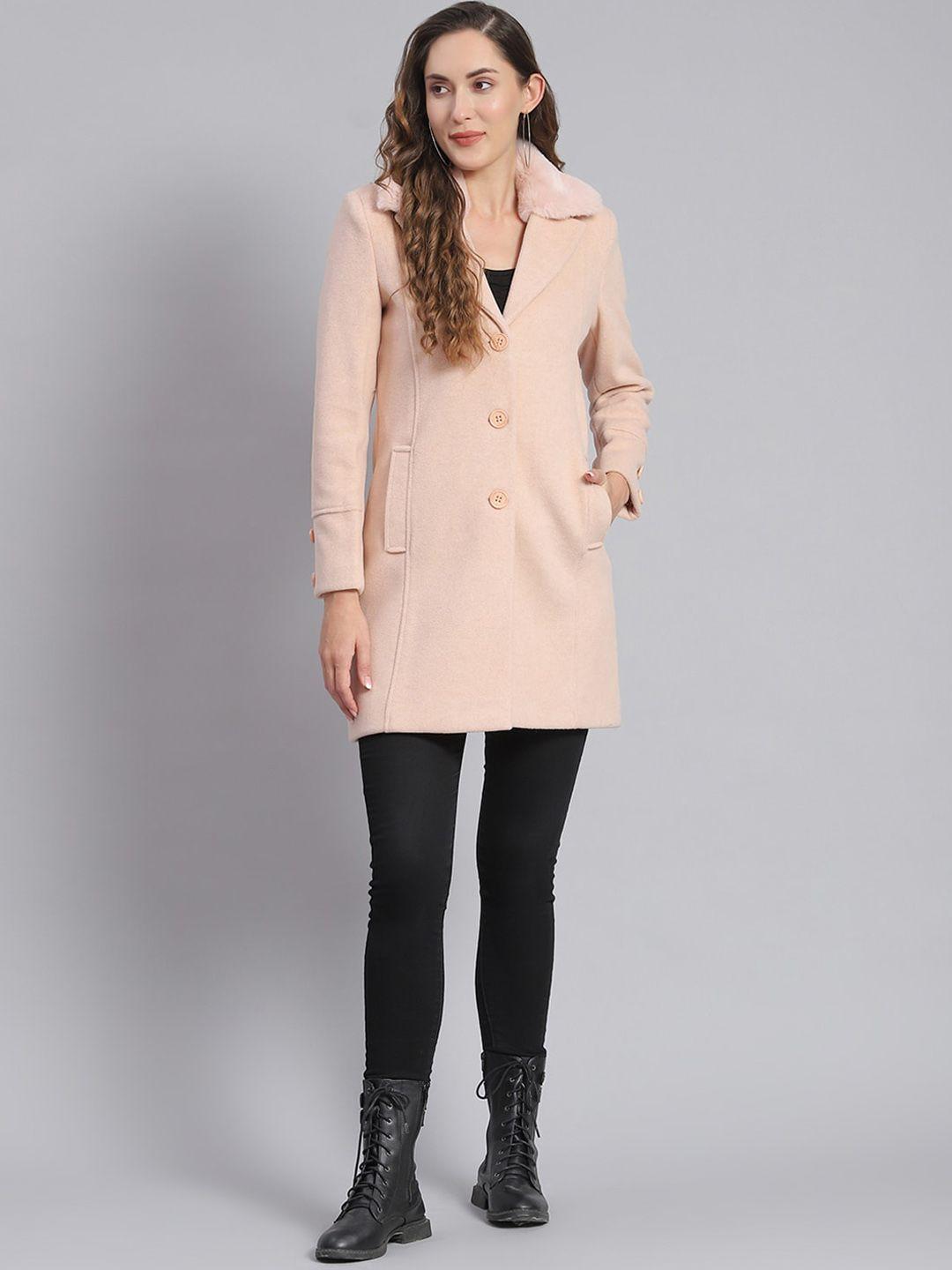 monte carlo notched lapel longline overcoat