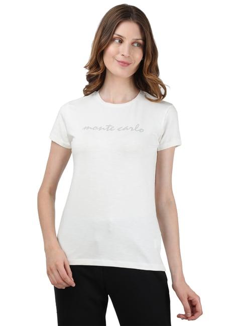 monte carlo off white graphic print t-shirt