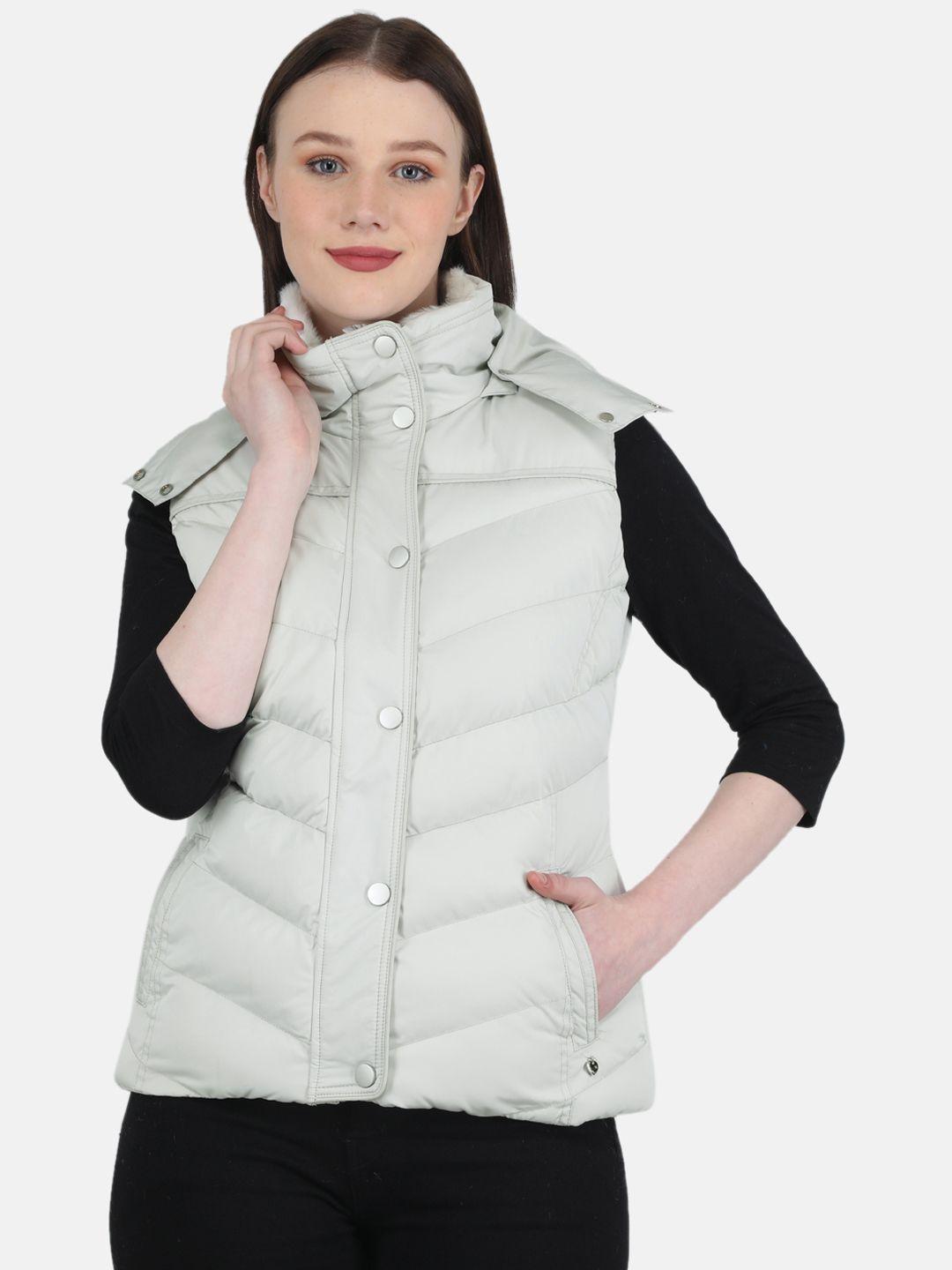 monte carlo padded jacket with detachable hood