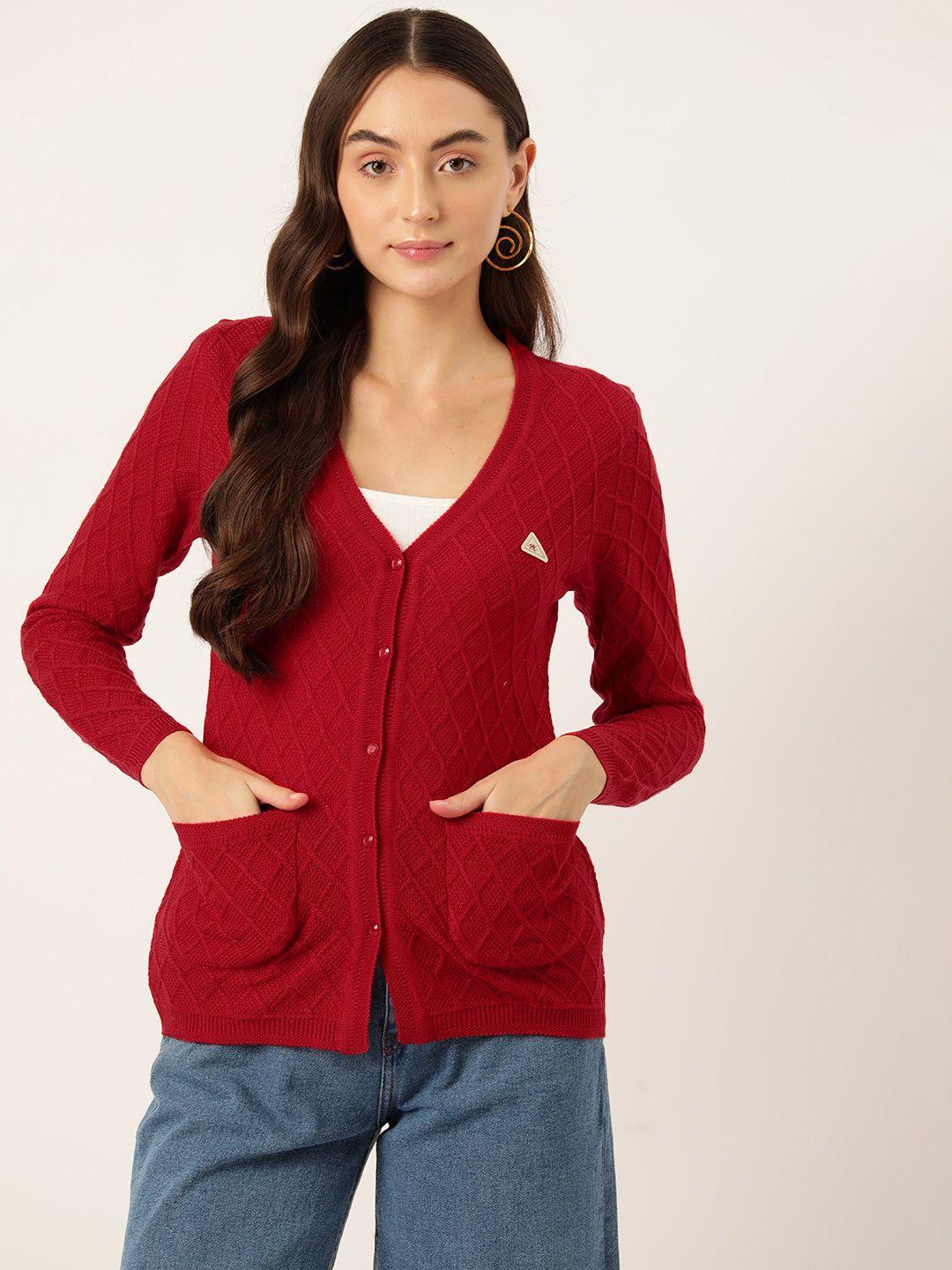 monte carlo patch pocket detailed self design cardigan