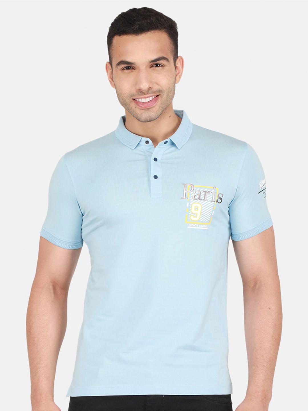 monte carlo polo collar cotton t-shirt