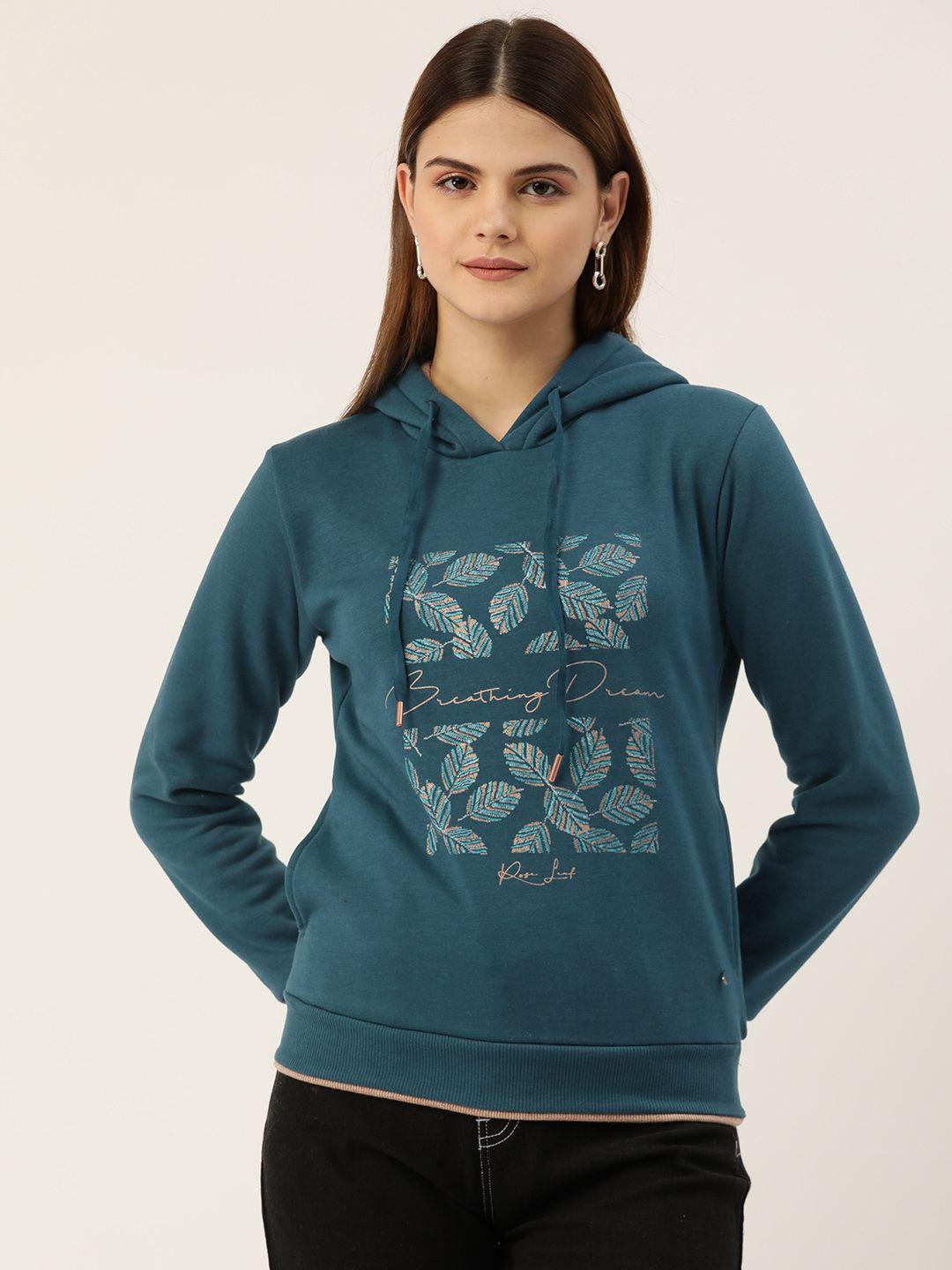 monte carlo printed hooded sweatshirt