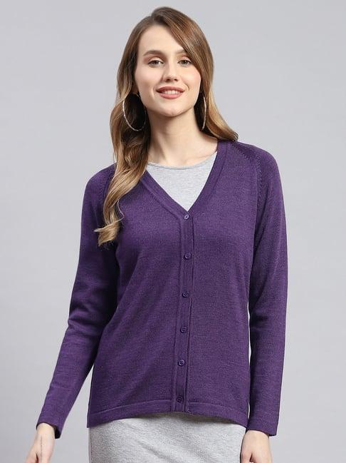 monte carlo purple cardigan