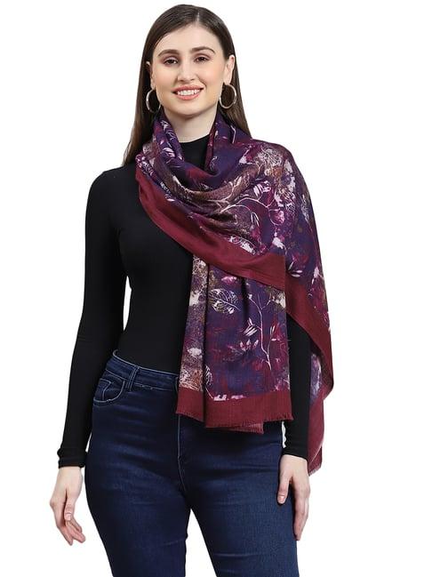monte carlo purple printed shawl