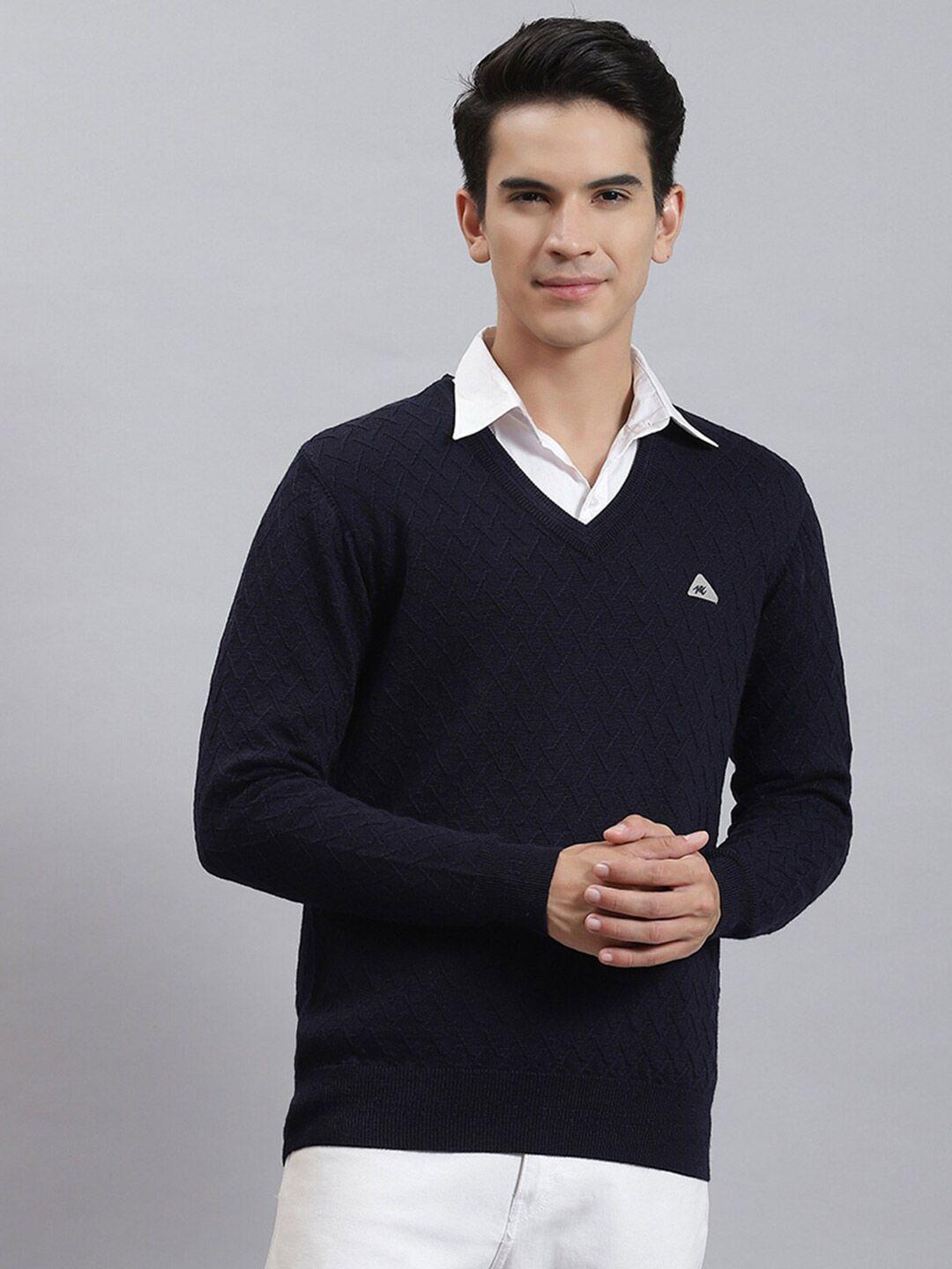 monte carlo self design cable knit woollen pullover