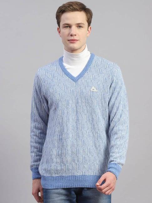 monte carlo sky regular fit lambs wool sweater