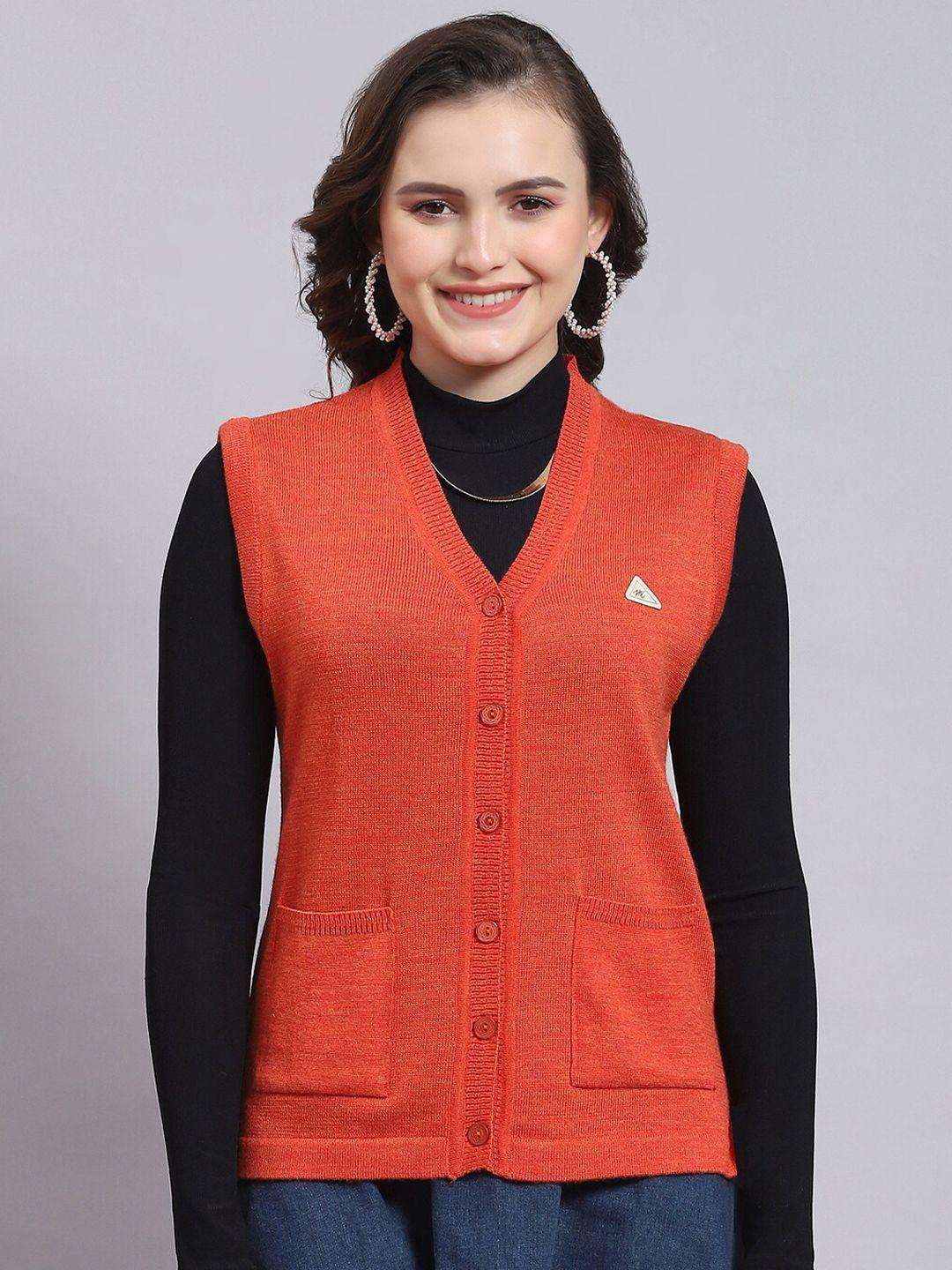 monte carlo sleeveless woollen cardigan