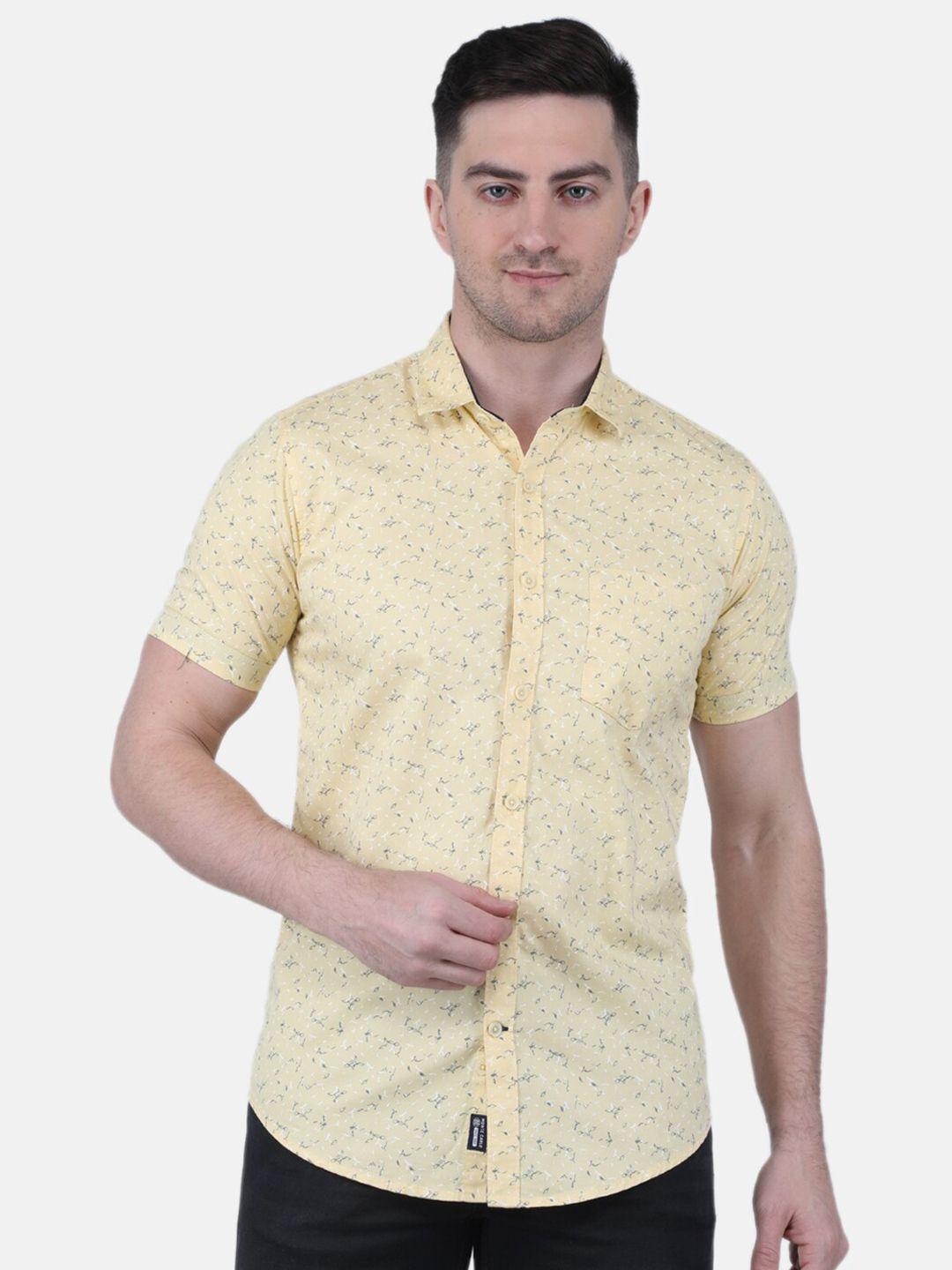 monte carlo straight floral printed casual shirt