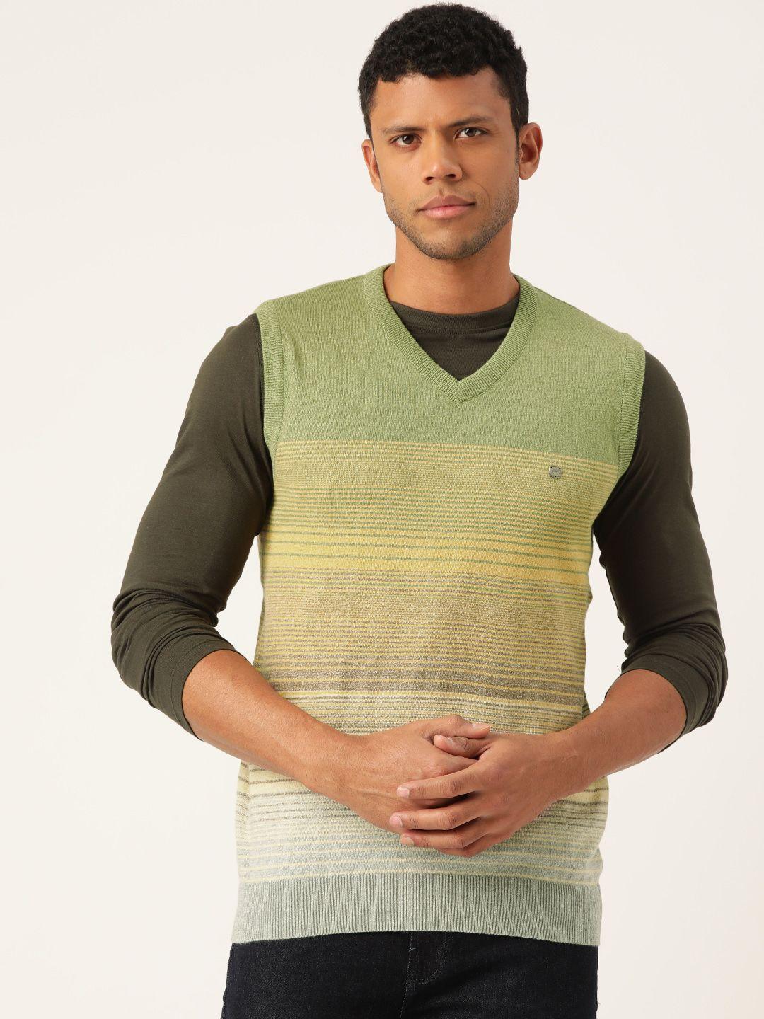 monte carlo striped cotton sweater vest