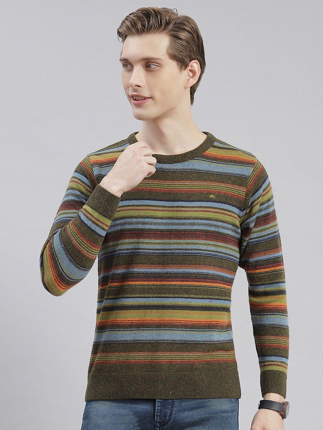 monte carlo striped woollen pullover