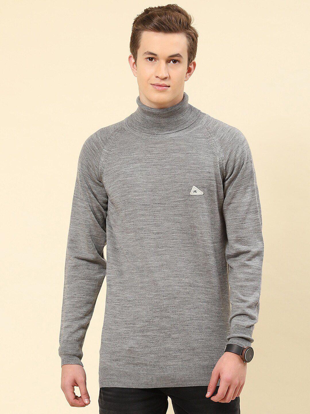 monte carlo turtle neck ribbed knitted pullover