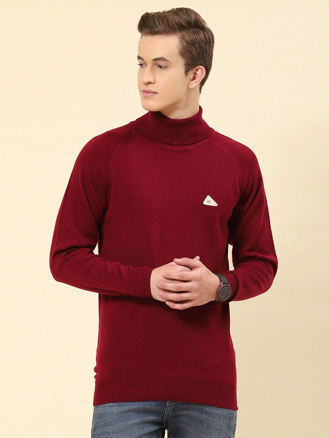 monte carlo turtle neck ribbed knitted pullover