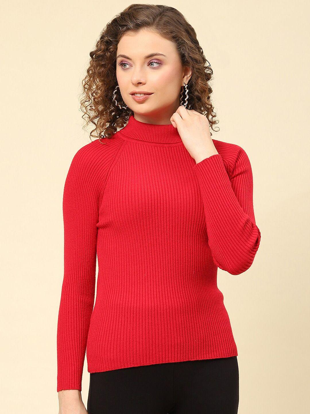 monte carlo turtle neck ribbed woollen pullover sweaters