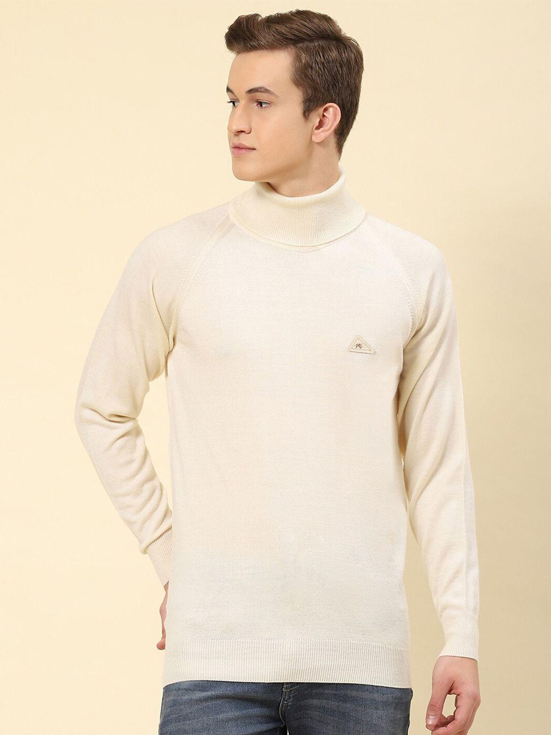 monte carlo turtle neck ribbed woollen pullover