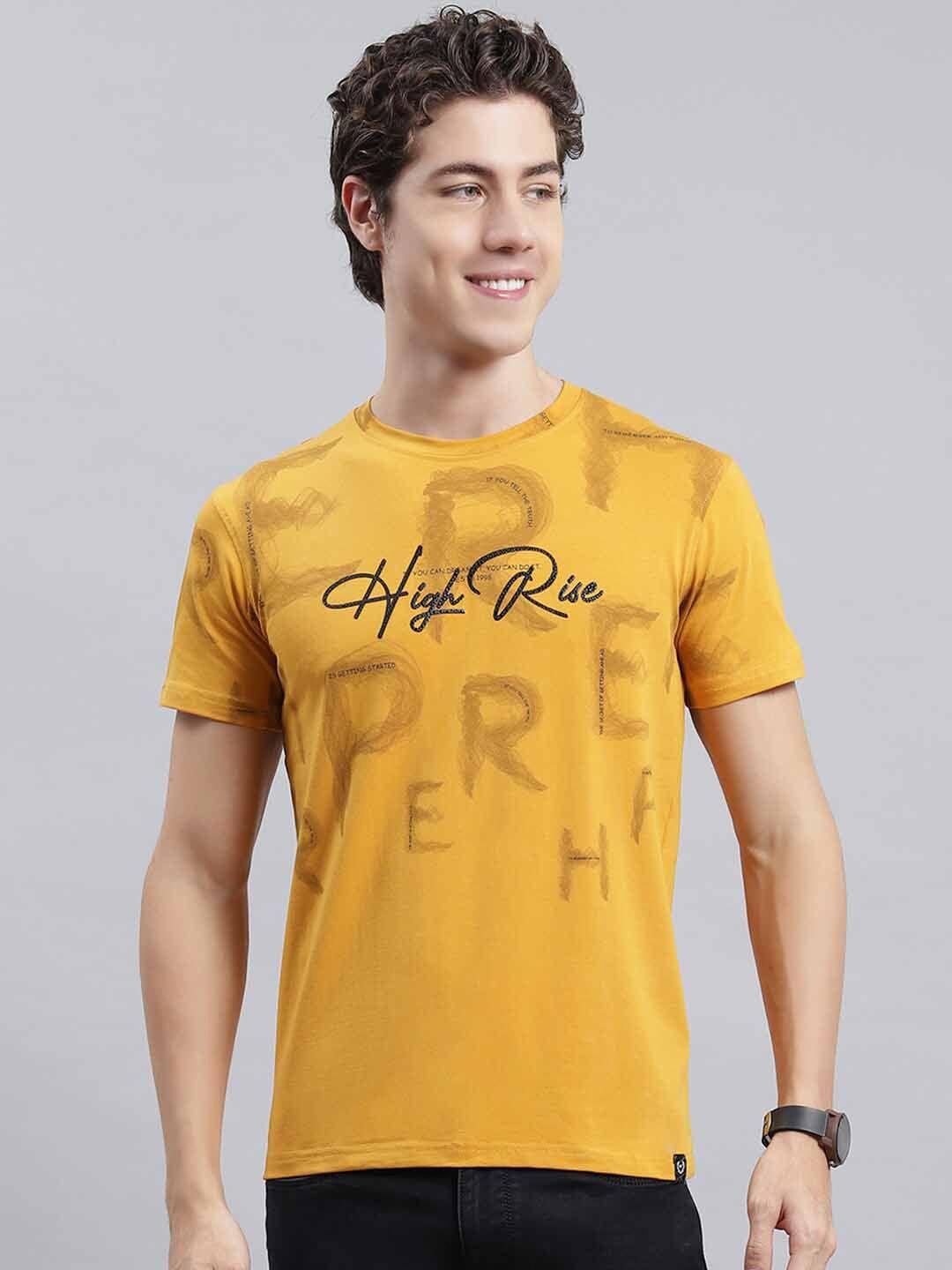 monte carlo typography printed casual t-shirt