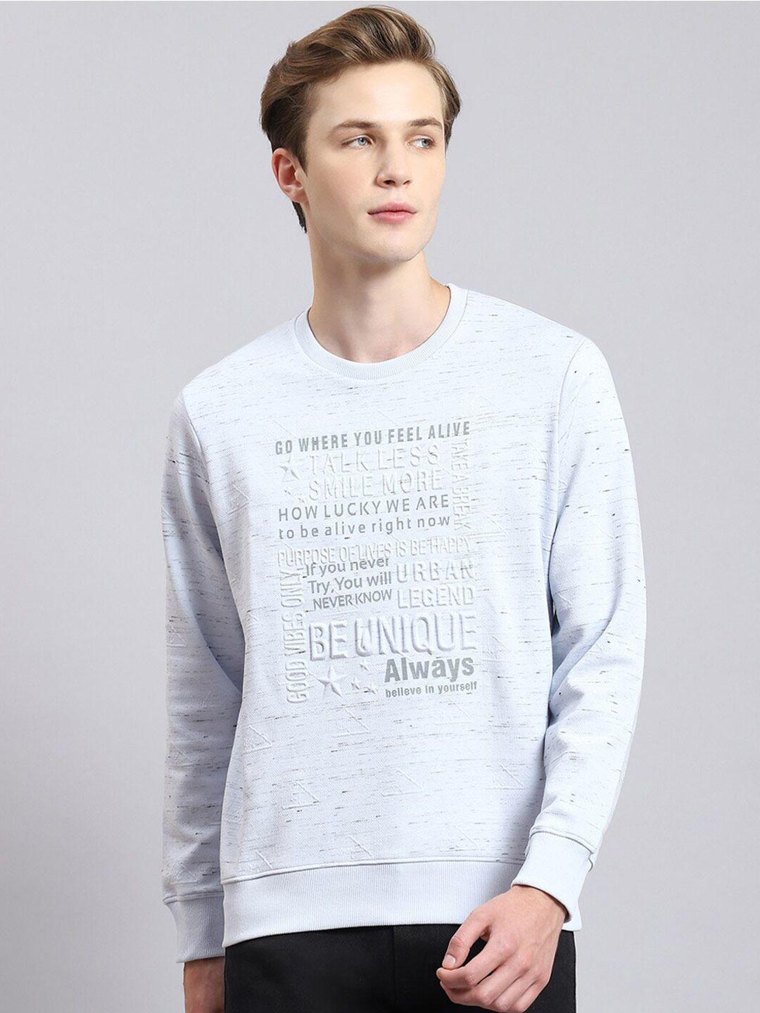 monte carlo typography printed cotton sweatshirt