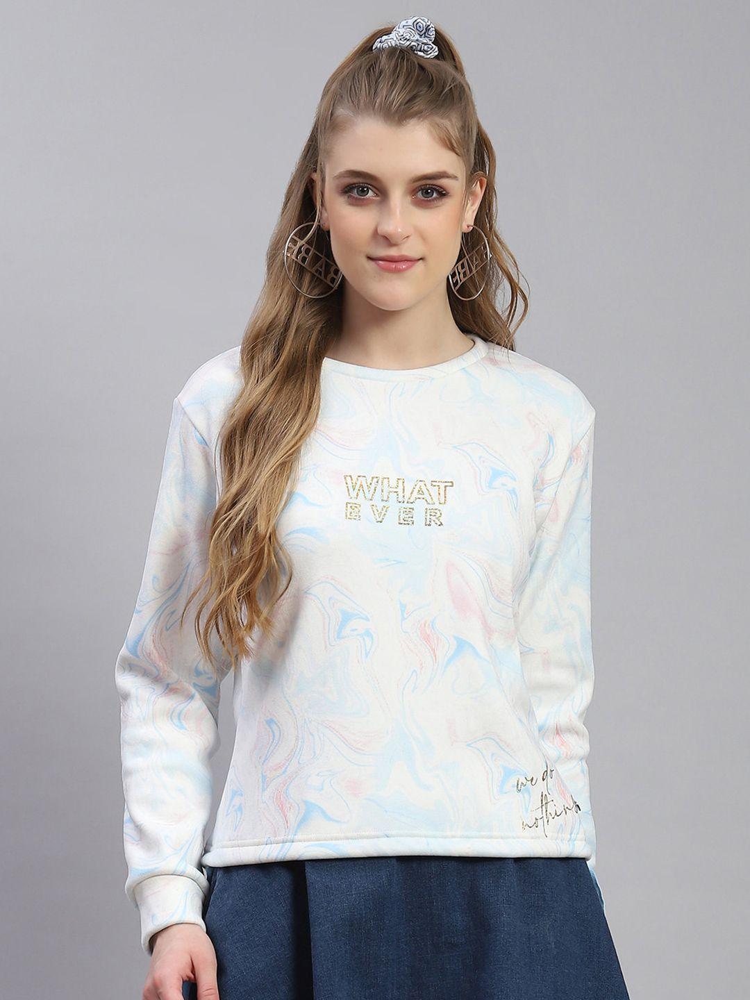 monte carlo typography printed sweatshirt