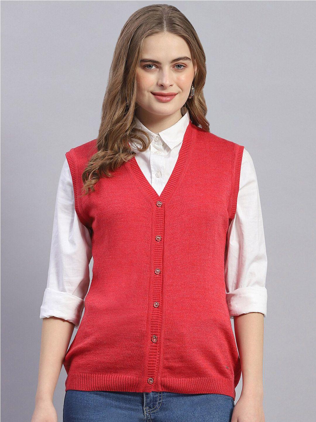 monte carlo v-neck sleeveless woollen sweater vest