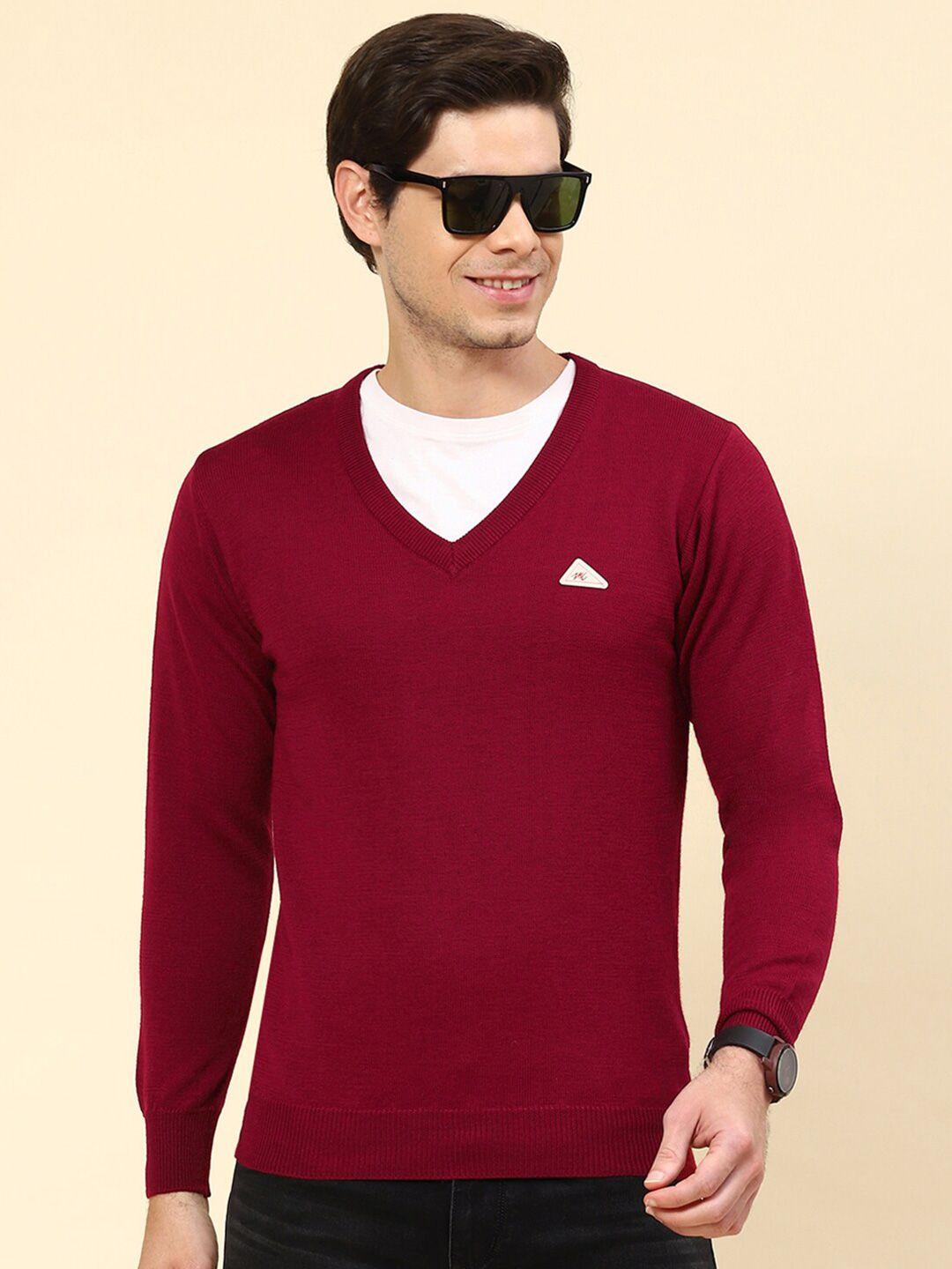 monte carlo v-neck wool pullover sweater