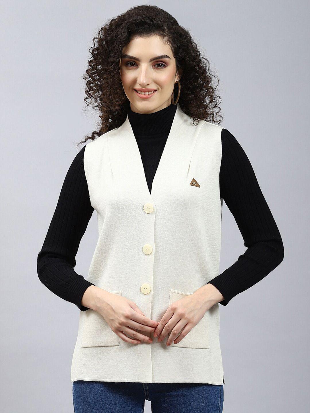 monte carlo v-neck woollen cardigan