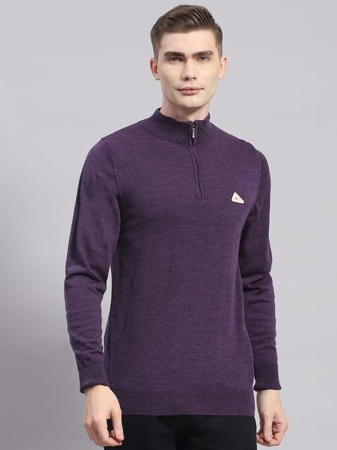 monte carlo violet regular fit sweater