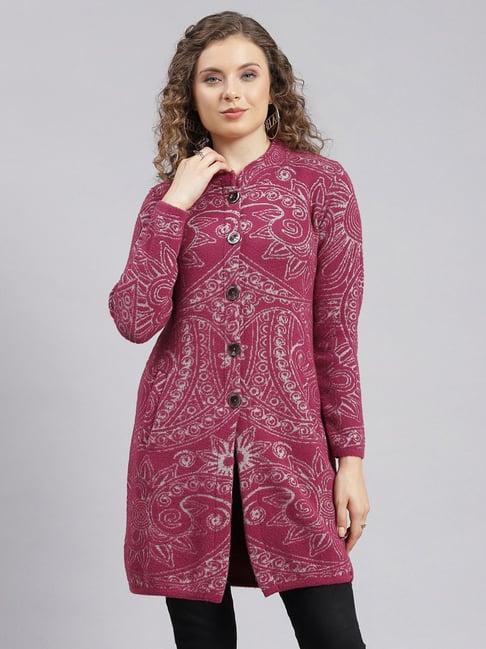 monte carlo wine printed coat