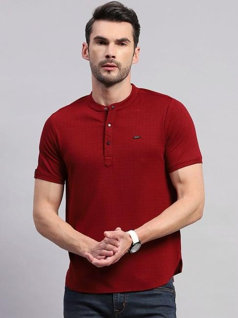 monte carlo wine regular fit checks t-shirt