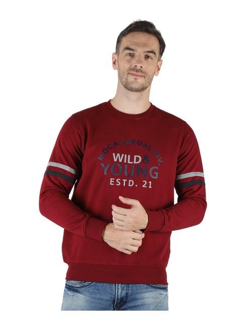 monte carlo wine round neck sweatshirt