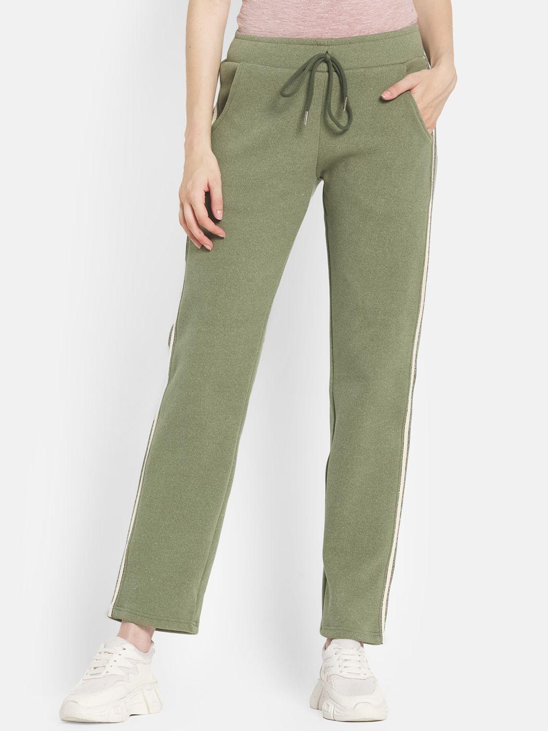 monte carlo women green solid track pant