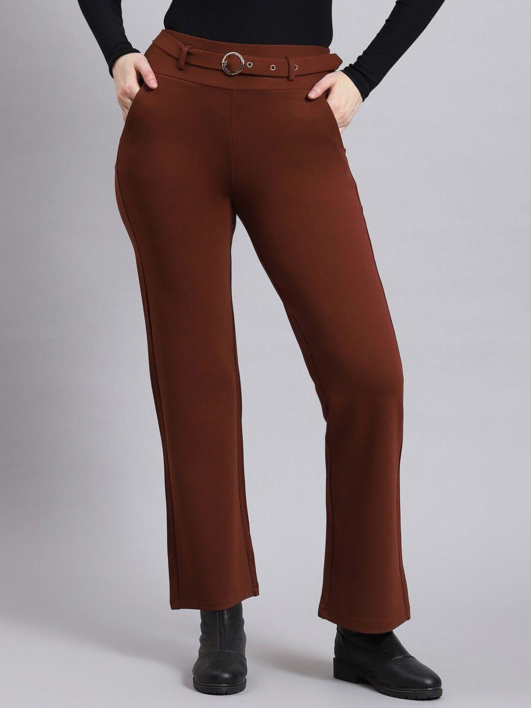 monte carlo women mid rise cropped trousers