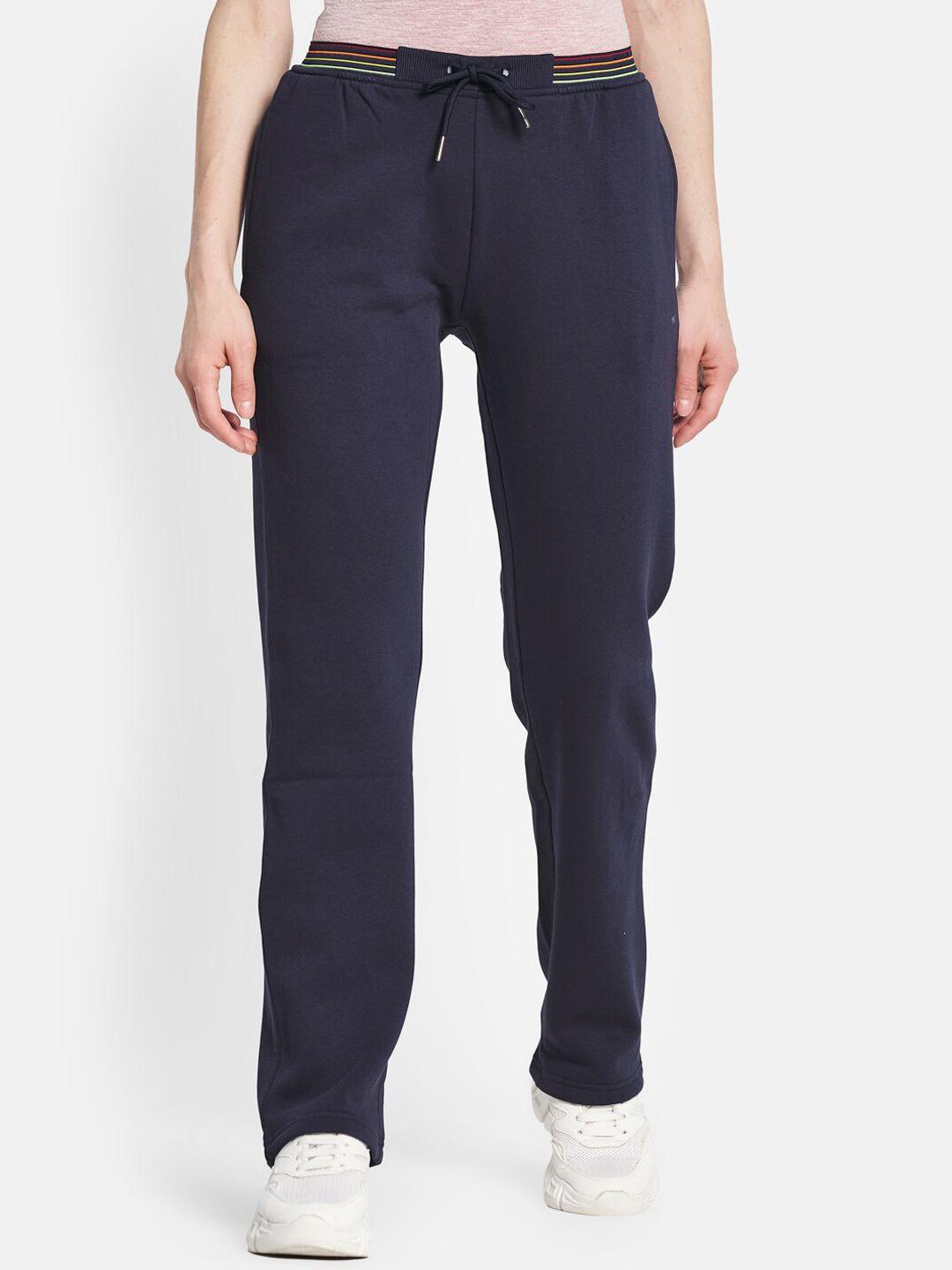 monte carlo women navy blue cotton track pants