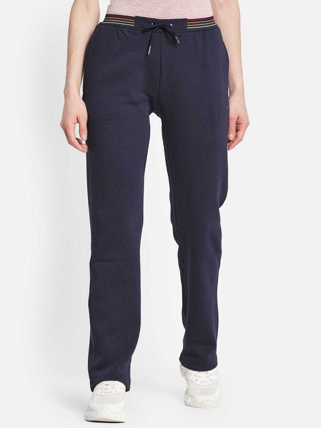 monte carlo women navy blue cotton track pants