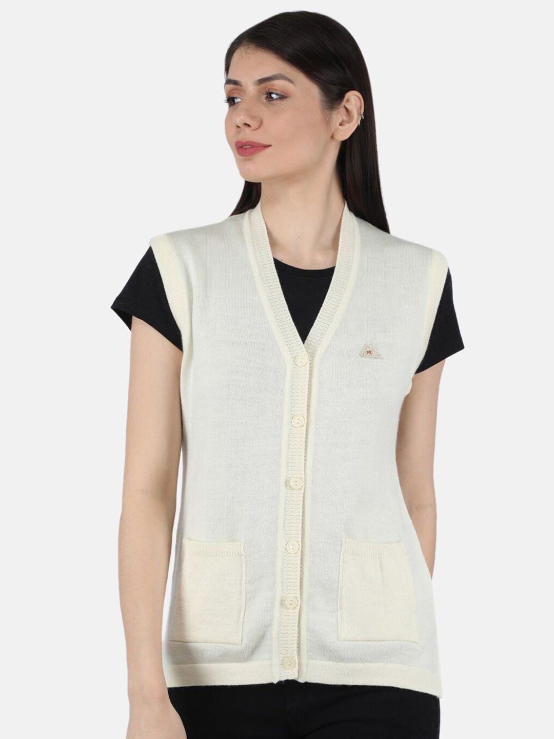 monte carlo women off white cable knit cardigan