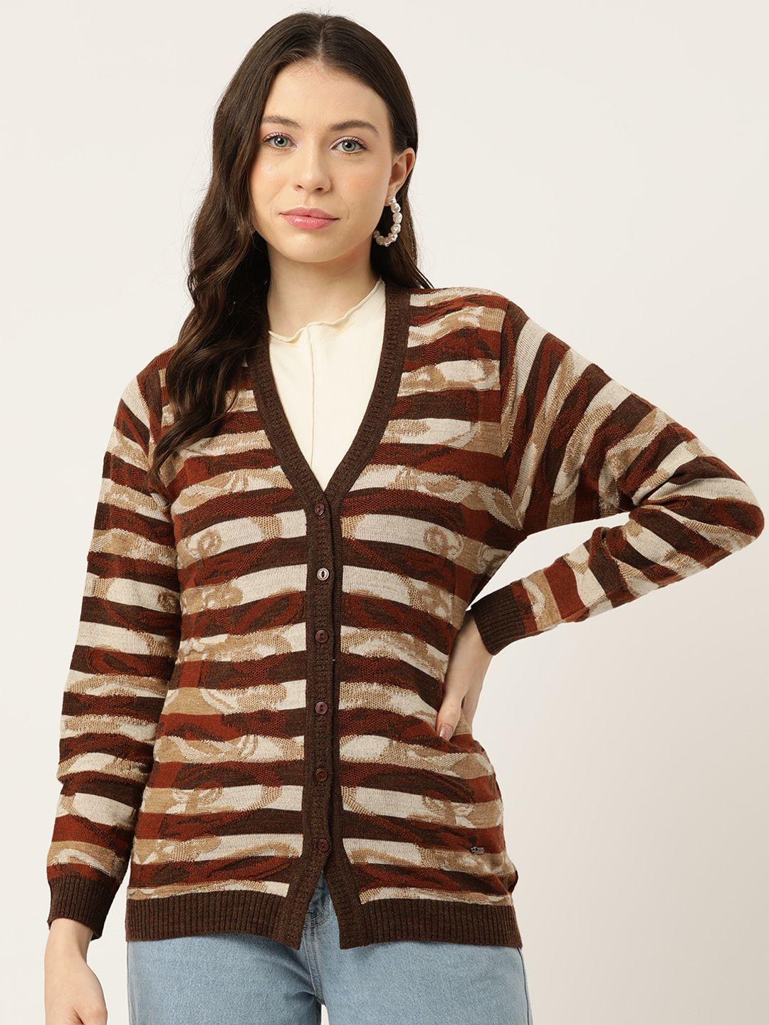 monte carlo women striped cardigan