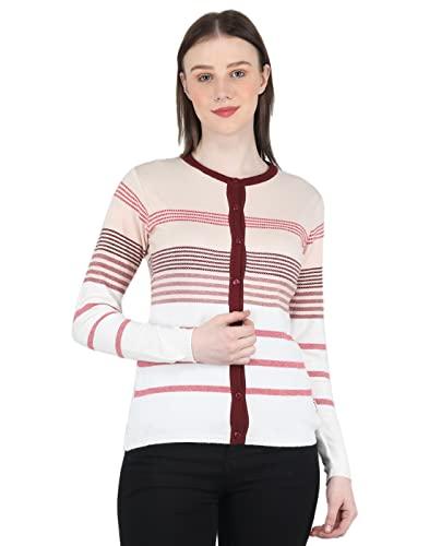 monte carlo womens round neck cardigan