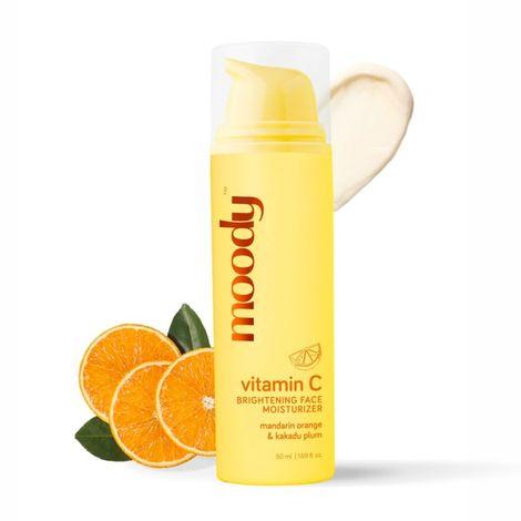 moody vitamin c brightening face moisturizer mandarin orange & kakadu plum (50 ml)
