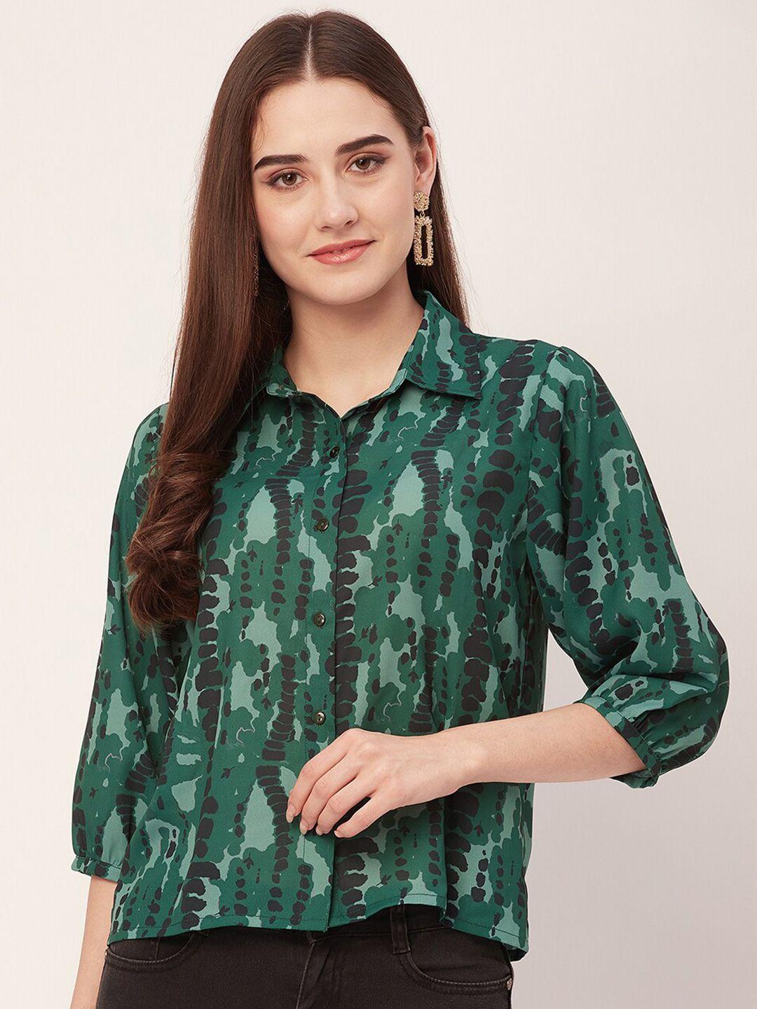 moomaya abstract printed casual shirt