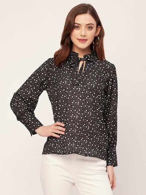 moomaya black printed shirt