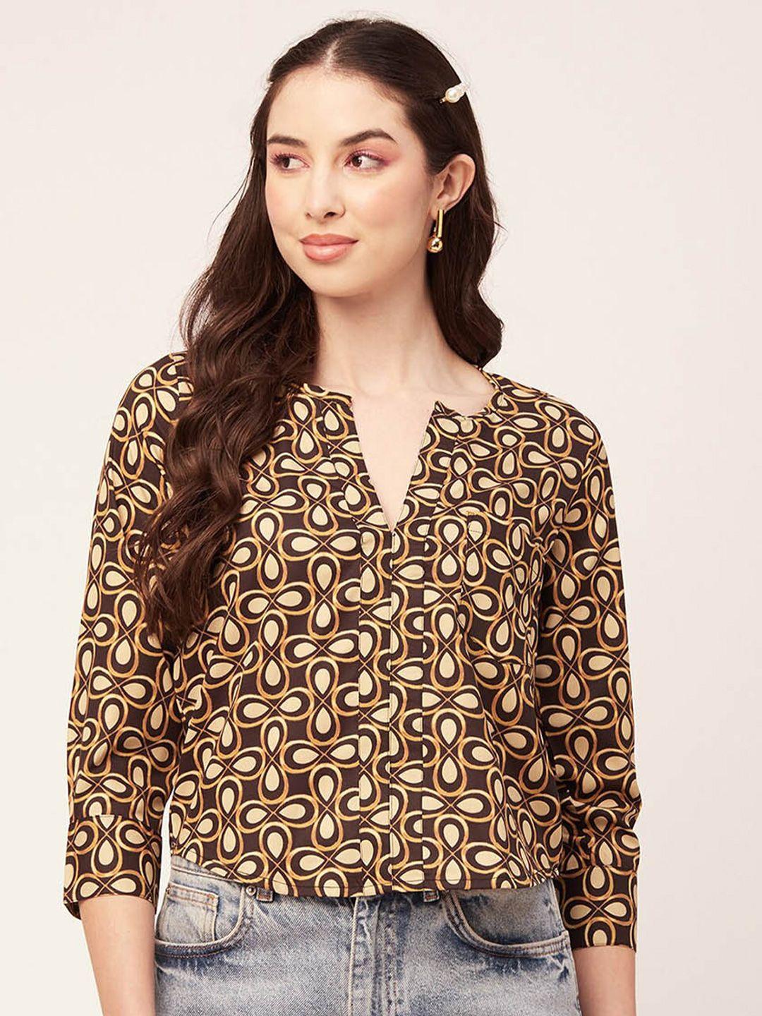 moomaya conversational printed top