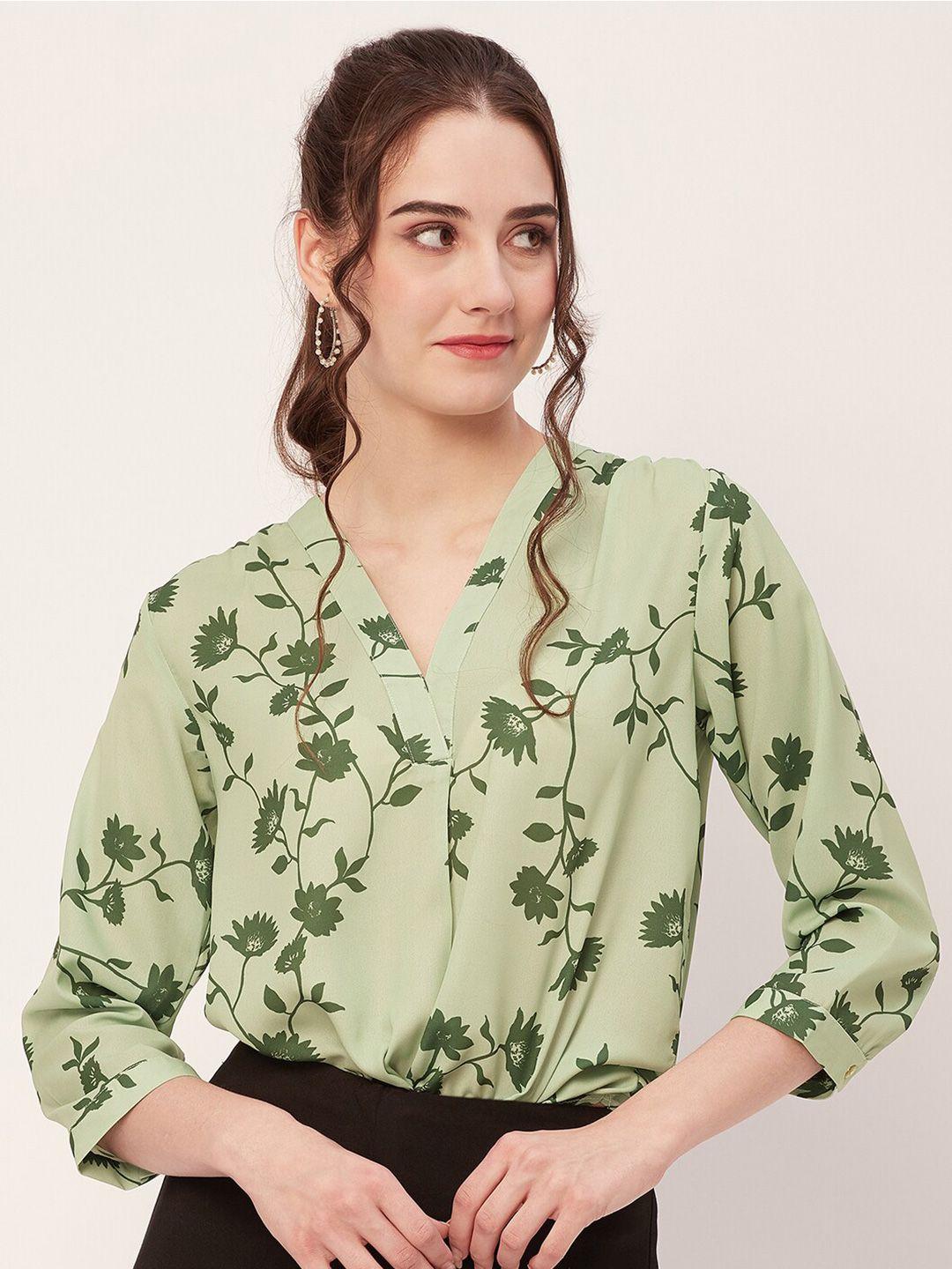 moomaya floral printed casual shirt