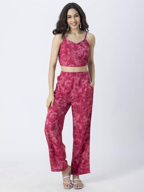 moomaya pink tie - dye co-ord set