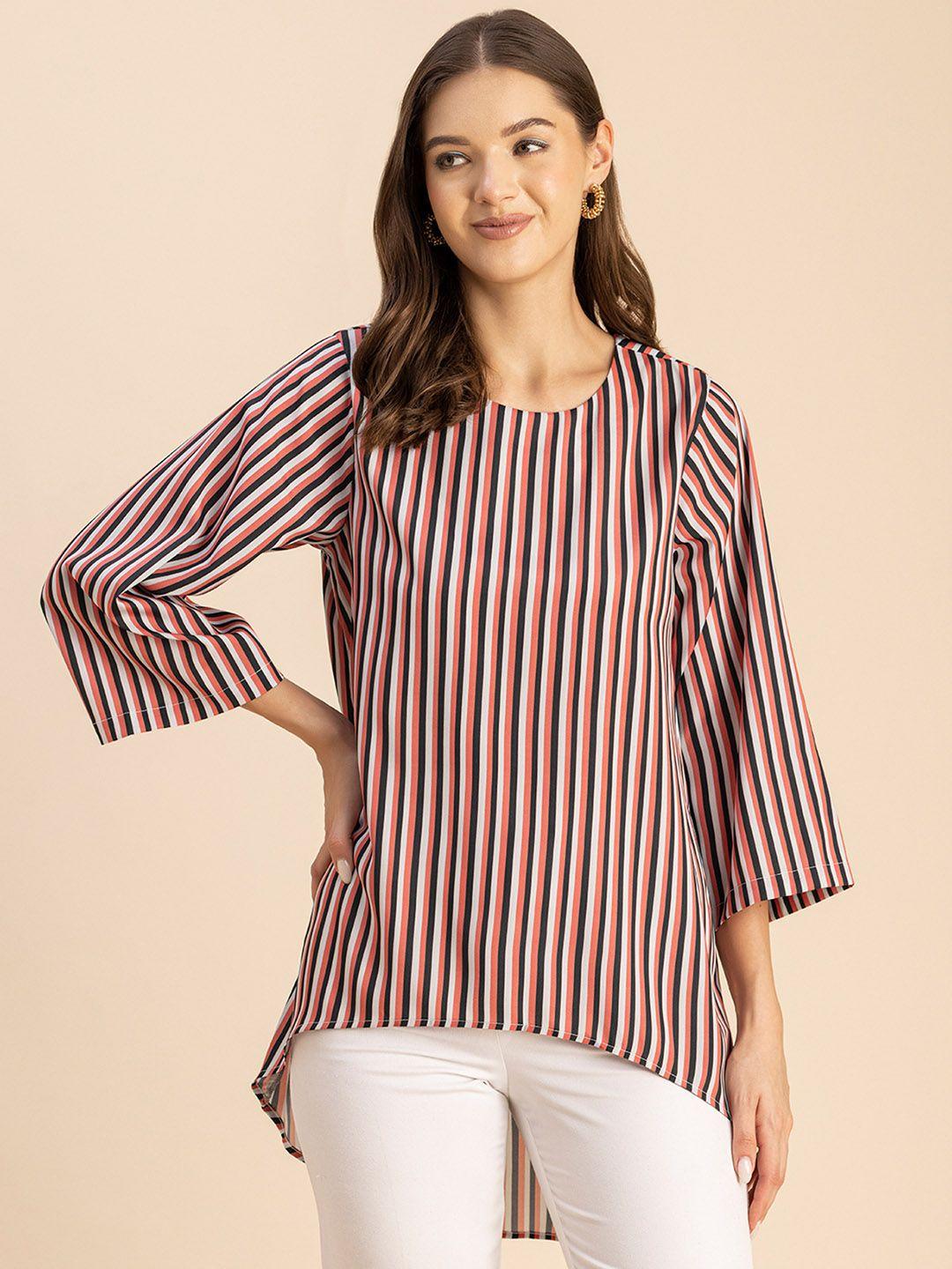 moomaya striped high-low top