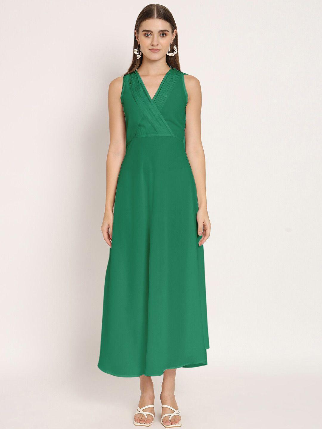 moomaya v-neck maxi wrap dress