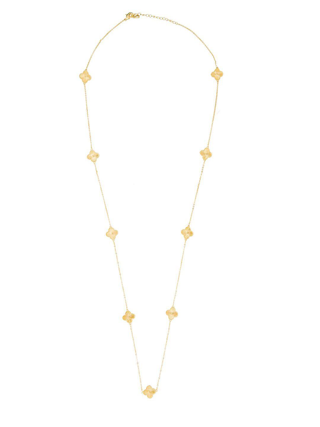 moon dust gold-toned brass gold-plated necklace