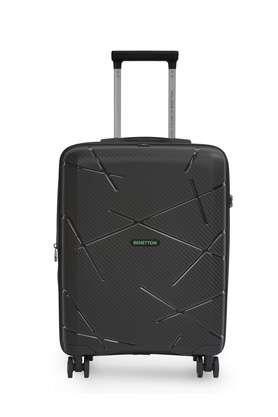 moonstone printed plastic tsa lock men's hard luggage - black