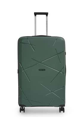moonstone printed plastic tsa lock men's hard luggage - green