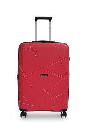 moonstone printed plastic tsa lock men's hard luggage - red