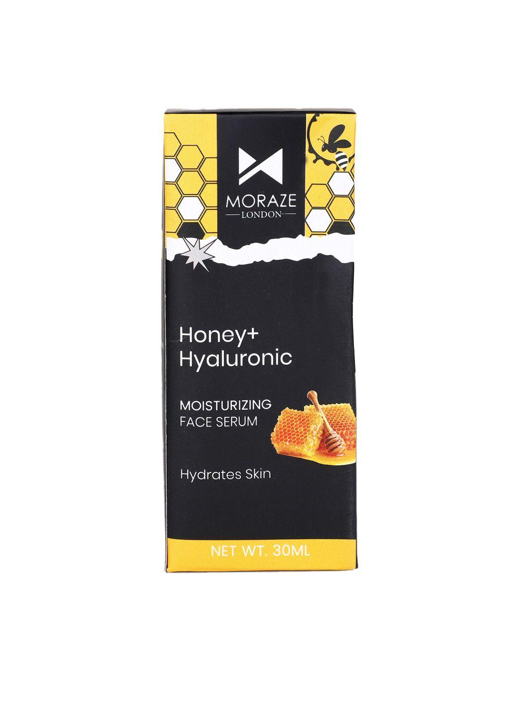 moraze honey & hyaluronic moisturizing face serum with pure ascorbic acid - 30 ml